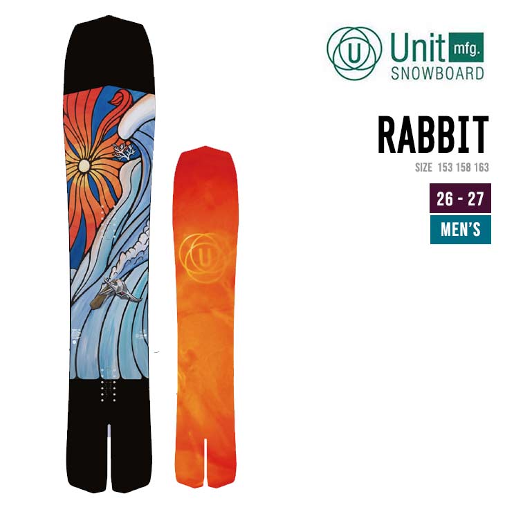 UNIT ���j�b�g 26-27 RABBIT 2026-2027 �X�m�[�{�[�h