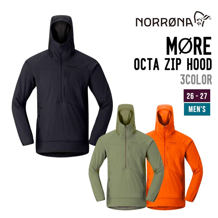 26-27 NORRONA ノローナ MØRE OCTA ZIP HOOD M'S スキー スノーボード