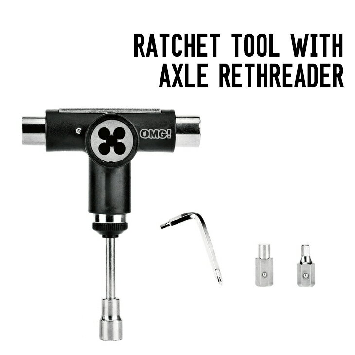 RATCHET TOOL WITH AXLE RETHREADER ラチェット ツール スケートボード 工具