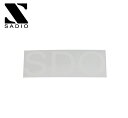 SADIO サディオ ステッカー STICKER #3 (H35mm x W90mm)：WHITE 【メール便対応可】