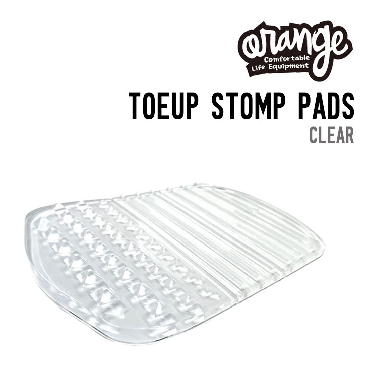 ORANGE オレンジ TOEUP STOMP PADS トゥーアップストンプパッド 正規品 滑り止め デッキパッド シンプル 透明