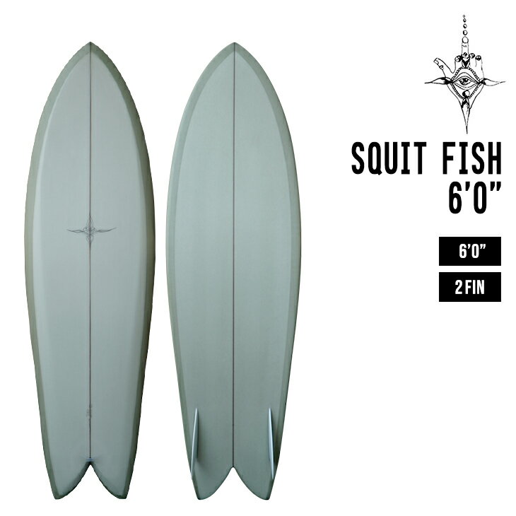 RYAN BURCH ライアンバーチ SQUIT FISH 6'0 スクイット フィッシュ サーフボード サーフィン カルフォルニア