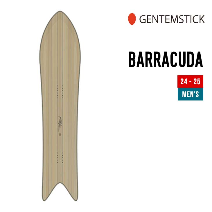 GENTEMSTICK ゲンテンスティック 24-25 BARRACUDA バラクーダ 早期予約 特典多数 2024-2025 スノーボード スノーサーフ