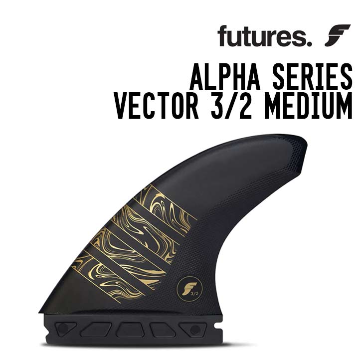 FUTURE FIN フューチャーフィン ALPHA SERIES VECTOR 3/2 MEDIUM アルファ ベクター 3/2 ミディアム 正規品 サーフィン トライフィン 3フィン スラスター