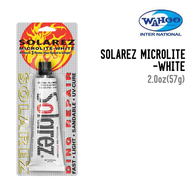 WAHOO ワフー SOLAREZ MICROLITE-WHITE ソーラーレズマイクロホワイト サーフィン サーフボード リペア..