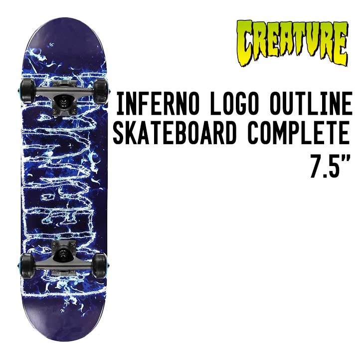 CREATURE INFERNO LOGO OUTLINE SKATEBOARD COMPLETE インフェルノ ロゴ アウトライン スケートボード ..