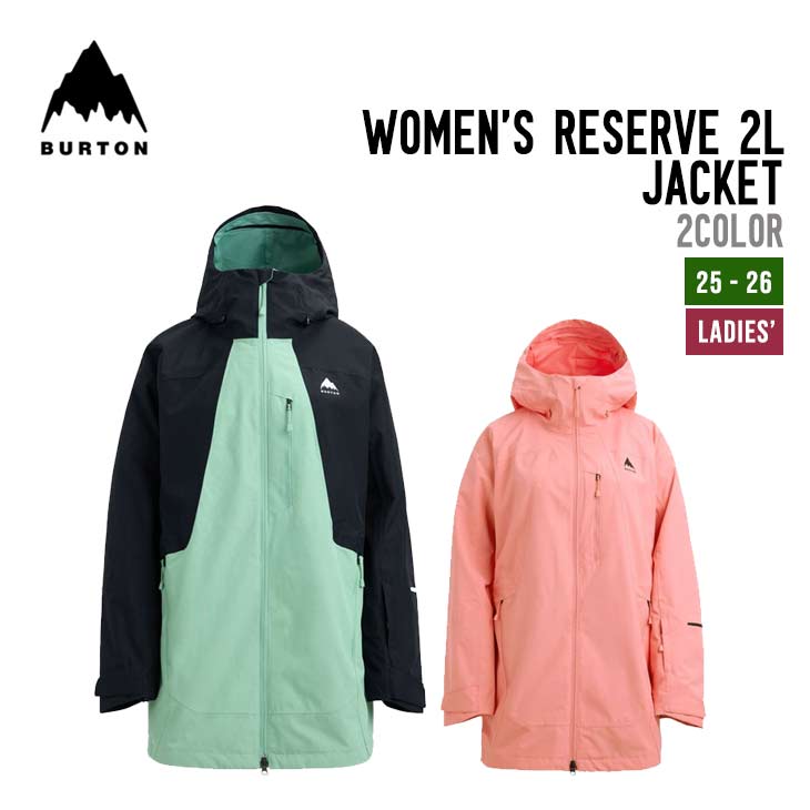 BURTON �С��ȥ� 25-26 WOMEN RESERVE 2L JACKET ������� �ꥶ���� 2L ���㥱�å� ���Ρ��ܡ��� ��...