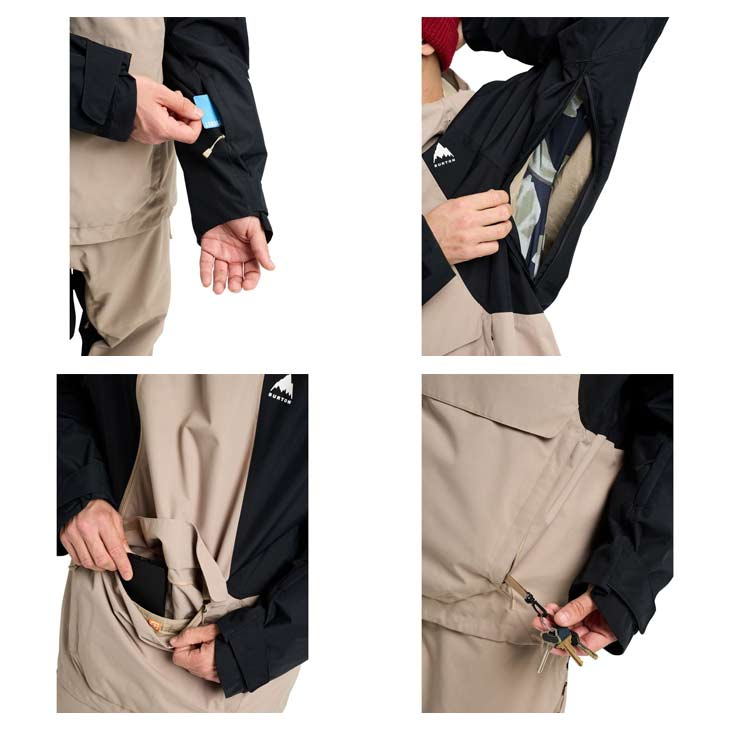 BURTON バートン 25-26 MEN RESERVE 2L RELAXED ANORAK メンズ リザーブ 2L リラックス アノラックジャケット スノーボード 正規品 ウェア 2025-2026 メンズ