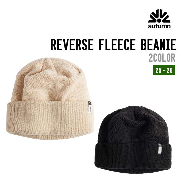 樂天商城 - AUTUMN オータム REVERSE FLEECE BEANIE リバースフリースビーニー スノーボード 正規品 帽子 ニット ビーニー
