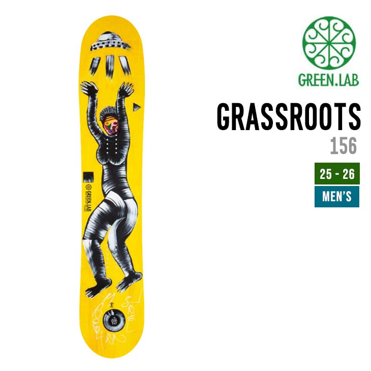 GREEN.LAB �O���[�����{ 25-26 GRASSROOTS 156 �O���X���[�c �X�m�[�{�[�h ���K�i 2025-2026 �t���[�X�^�C�� �t���[����