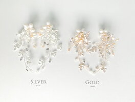 小枝アクセサリー小枝イヤリング小枝ピアスリーフゴールド花ガーデンウェディングナチュラルアンティークヘッドピースウェディングブライダル結婚式ウエディング