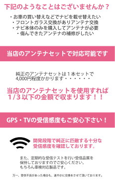 【メール便 送料無料】カロッツェリア 2018年モデル AVIC-CE902SE 地デジ フィルムアンテナ & ケーブル 4本 セット 4CH 地上デジタルチューナー 高性能 L型 純正 HF201 カプラー 両面テープ付 クリーナー 説明書 アンテナコード フルセグ アンテナ 接続 ナビ パイオニア