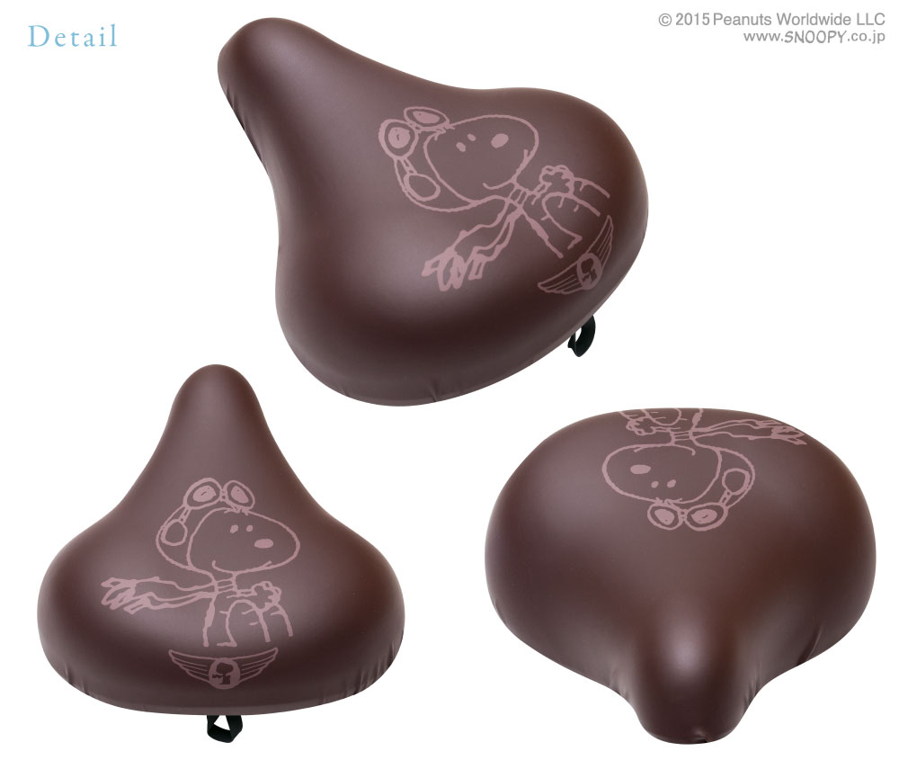 大型サドル専用サドルカバーのびーるチャリCAP(キャップ)BIG(ビッグ)スヌーピーフレンズ/フレンズブラック自転車用品グッズパーツ電動自転車アシスト自転車カバー日焼け防水かわいい汚れ防止キズ隠し汚れ隠し【送料無料】