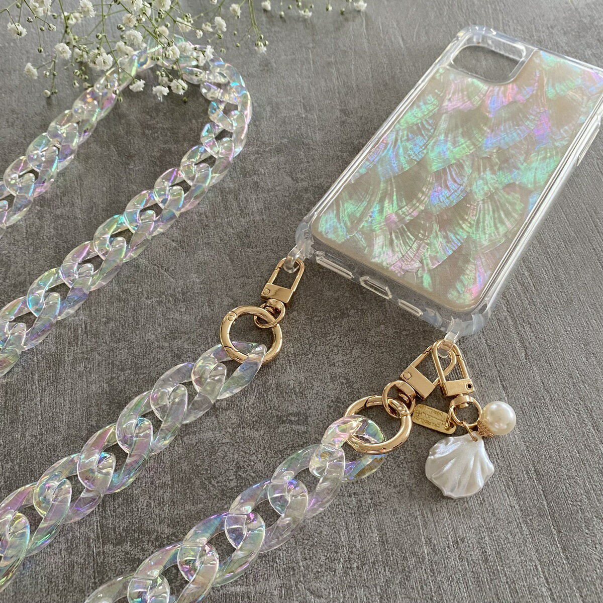 天然シェルケース iPhone貝シェルケース ...の紹介画像2