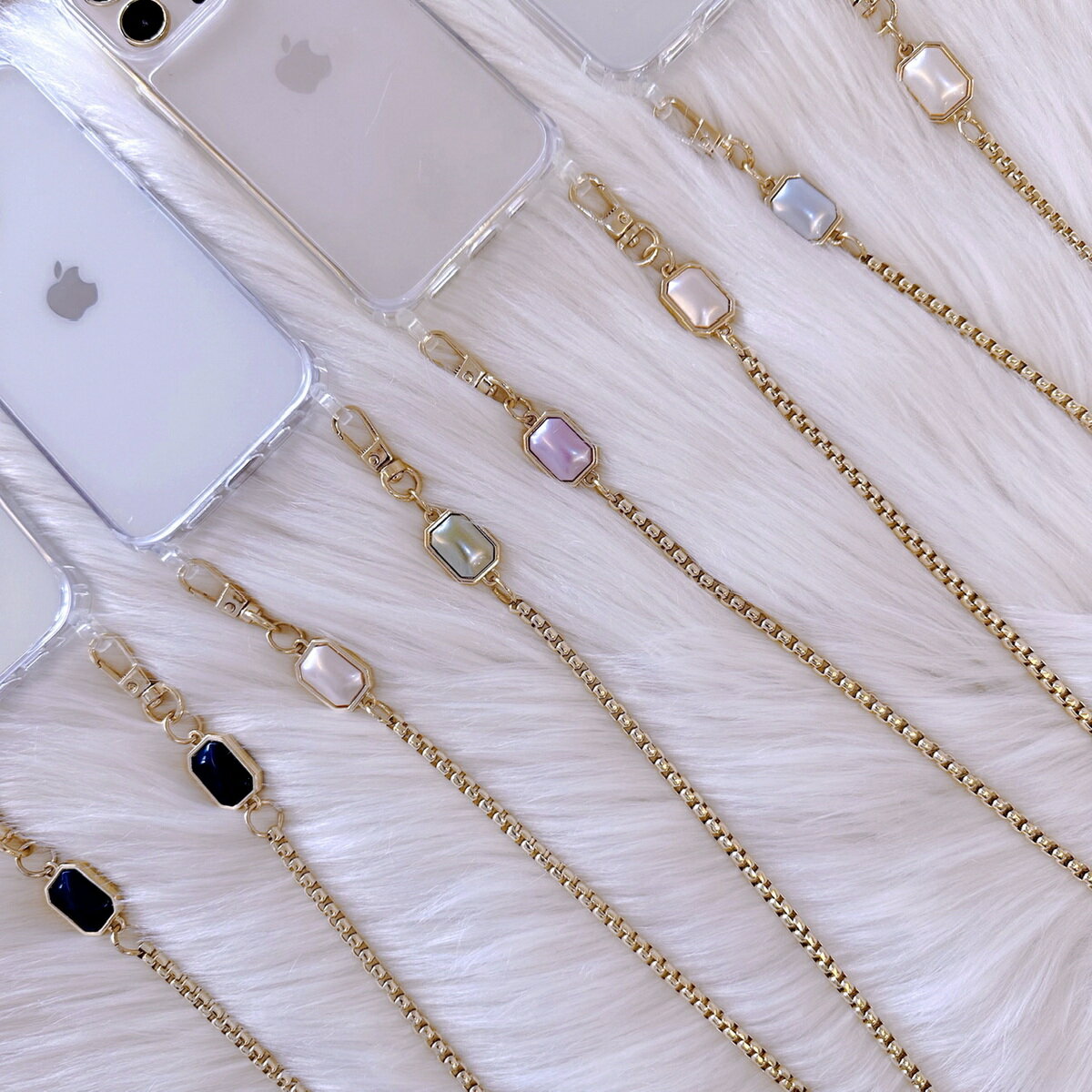 iphoneストラップ　パステルカラー　ショルダー　カラフルビーズストラップ　チェーンストラップ　スマホショルダー ショルダーストラップ　スマホストラップ　チェーンストラップ　iphone全機種