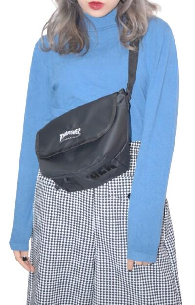 Rakuten - ベーシックハイネックスムースニットトップス(BLUE)　女性 レディース トップス 長袖 ニット ハイネック 冬 秋 シンプル 無地 オフィスカジュアル 大人可愛い ブルー BLUE 送料無料 アパレル A.D.G エーディージー