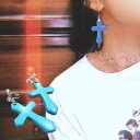 シルバー Howlite Turquoise Big Cross Pierce&Earrings　レディース　アクセサリー　ピアス　イヤリング　クロス　十字架　ターコイズブルー　エメラルドグリーン　シルバー　スタッド　フック　両耳セット　おしゃれ　ワンポイント　夏　サマー　ADG　エーディージー　A.D.G