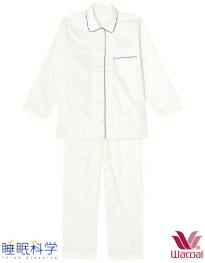Rakuten - ワコール【綿100％】サテン　光沢感があり、なめらかでここちよい肌ざわりパジャマ