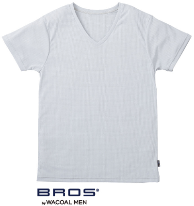 ワコール メンズ BROS［ブロス］半袖シャツVネック M/Lサイズ [1枚までネコポス可]