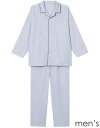 <新作>ワコール パジャマ メンズ ロング袖+ロングパンツ/綿100%/YGX589/ドビー織/日本製【送料無料】