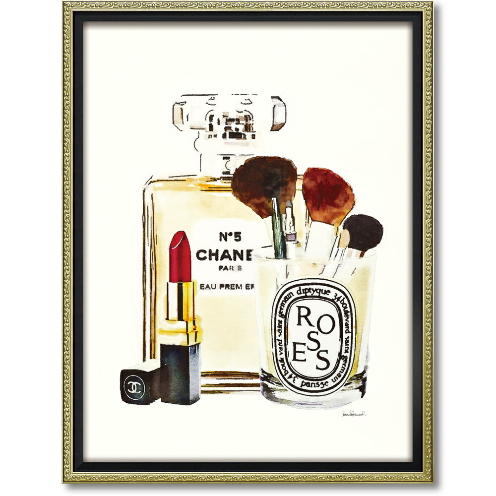 オマージュ キャンバスアート 「メイクアップステーション(L)」BC-180054996953284238/ シャネル CHANEL アート 絵画 かわいい おしゃれ 人気 アートパネル アートポスター ブランド アートパネル ブランド