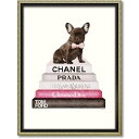 オマージュ キャンバスアート 「フレブルブックスタック(M)」BC-120294996953284092/ シャネル CHANEL アート 絵画 かわいい おしゃれ 人気 アートパネル アートポスター ブランド アートパネル モノトーン モダン ブランド キャンパスアート