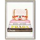 オマージュ キャンバスアート ブックスタックピンクバッグ（Mサイズ）BC-12059 / PRADA プラダ DIOR ディオール　MARK JACOBS　マーク..