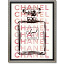 オマージュ キャンバスアート ピンクパフューム(Sサイズ)BC-07068 / CHANEL 香水 オードゥトワレット シャネル アート 絵画 おしゃれ 人気 壁掛け アートポスター アートパネル ブランド 4996953290055 キャンパスアート