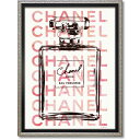 オマージュ キャンバスアート ピンクパフューム（Sサイズ）BC-07068 /　CHANEL 香水 オードゥトワレット シャネル アート 絵画 おしゃれ 人気 壁掛け アートポスター アートパネル ブランド 4996953290055