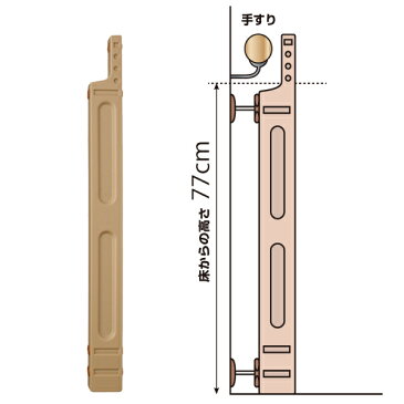 日本育児 スマートゲイト2 手すりよけ拡張フレーム 5014159001 / ベビーゲイト ガード ゲート 柵 階段下 廊下 保育所 託児所 保育園 幼稚園 ペット nihonikuji