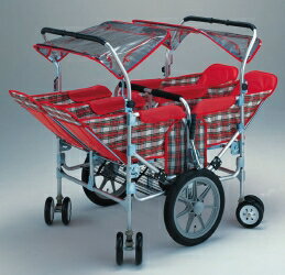 お散歩カート 五十畑工業 多人数用ベビーカート S-88 対面式4人乗りタイプ A012 大人数 いそはた工業 保育園 幼稚園 託児所 お散歩 大型ベビーカー ...