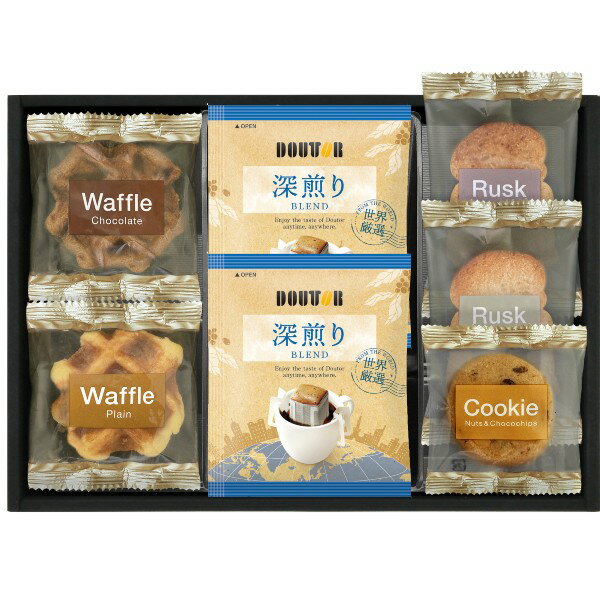 楽天あいらぶギフトベビー【送料無料】ドトールコーヒー＆スイーツセレクション【出産内祝 内祝い 御祝 お祝い】【御中元 お中元 母の日 父の日 初節句内祝 入学内祝 結婚内祝い コーヒーギフト コーヒーセット 人気 お返し 返礼】【スイーツ 洋菓子 お菓子】