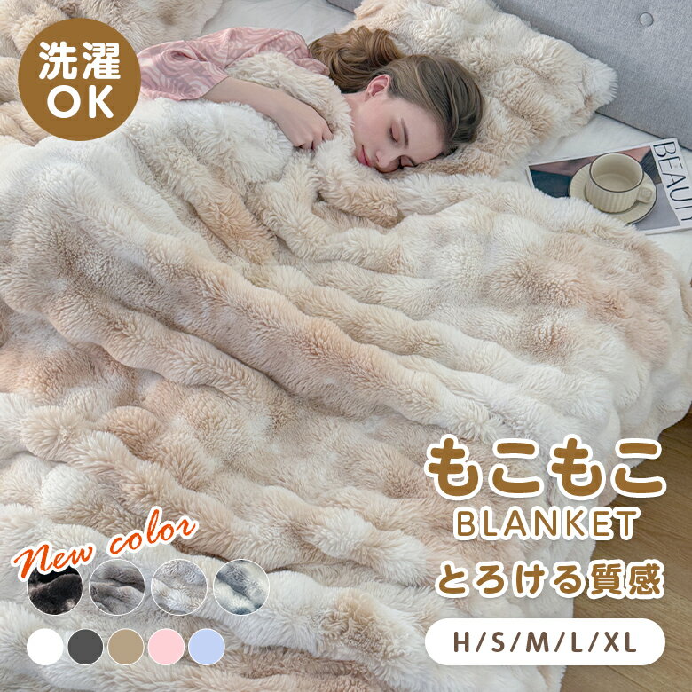 ブラックフライデー■ もこもこ毛布 ふわとろ ブランケット フランネル生地 洗濯機対応 軽量 マイクロファイバー 静電気防止 秋冬 プレゼント ギフト（T）