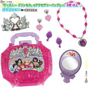 「 ディズニープリンセス 」の アクセサリーバッグ アクセサリー セット お姫様 プリンセス アクセ かわいい おもちゃ 対象年齢3歳以上 女の子 プレゼント ♪