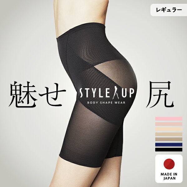 【28時間限定!最大10%OFFクーポン配布中!】【日本製】スタイルアップレギュラーガードルサンテラボ骨盤ガードル産後ガードル補正下着レギュラーガードルぽっこりお腹補整下着下着ヒップアップロングガードルハードタイプメッシュ太ももお腹おすすめ人気
