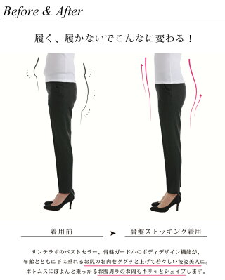 弾性ストッキング(骨盤サポート機能付き目的ボディメイク引き締めインナー)