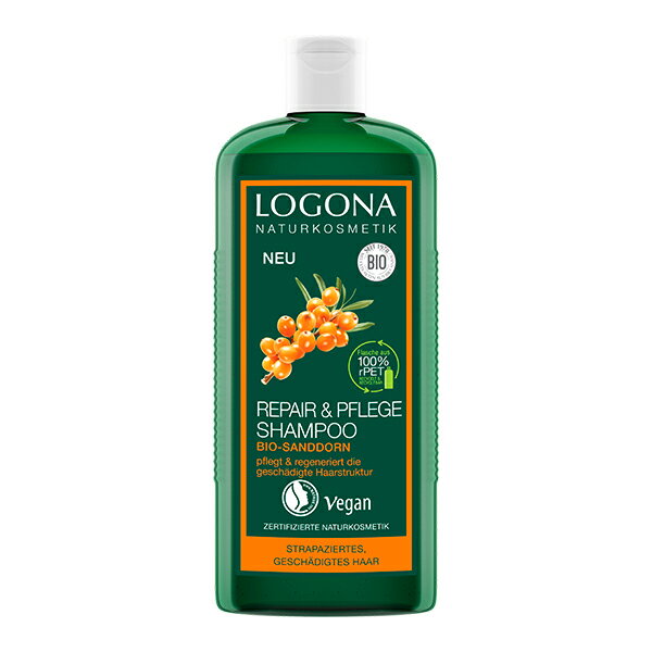 【最大3,000円OFFクーポン】LOGONA ロゴナ リペア シャンプー ヒッポファン 250ml | ヘアケア シャンプー ボトル ダメージ ダメージヘア カラーリング 紫外線 髪の傷み ツヤ さらさら 枝毛 切れ毛 予防 ノンシリコンシャンプー ノンシリコン エコ