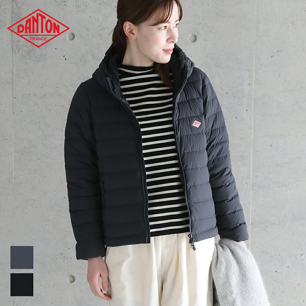 【SALE 30％OFF】ダントン DANTON ミドルダウン フード付きジャケット #DT-A0186NPS アウター ミドルアウター コート 羽織 レディース 無地 2023AW【まとめ買いクーポン対象外】【ラッピング不可】