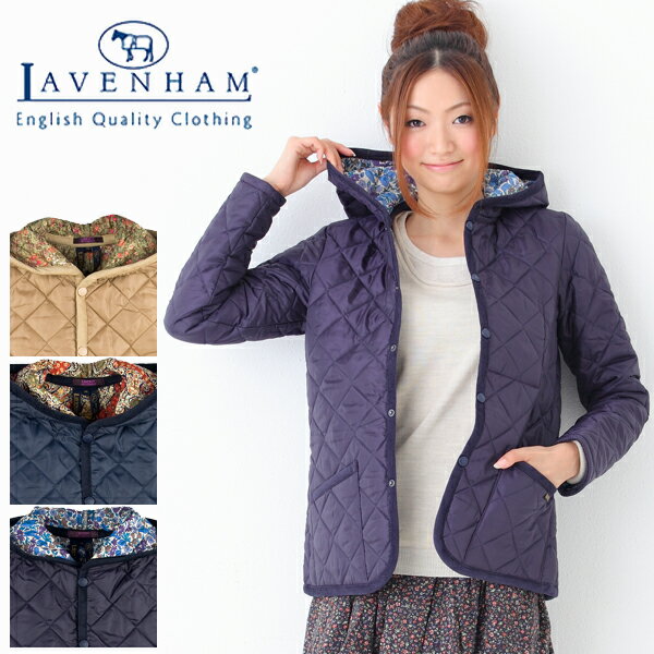 【LAVENHAM】【ラベンハム】送料無料【ポイント最大14倍！】【特典あり】 ラベンハム　CRAYDON　LIBERTY　キルティング　ジャケット　花柄　#28800VAR H｜LAVENHAM｜コート｜キルティングジャケット｜レディース｜フード｜限定｜コート｜リバティ｜2012秋冬 限定 【HLS_DU】【RCP】【cosme1113】