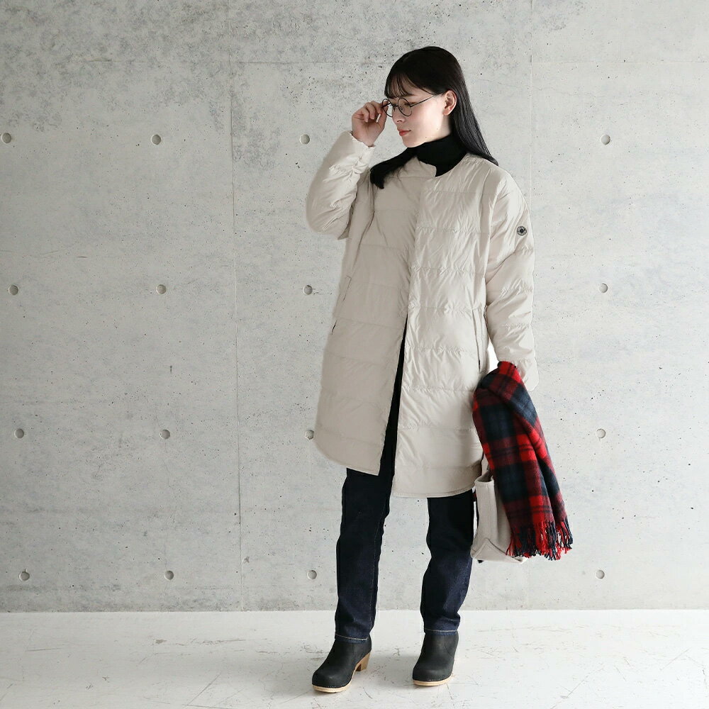 【SALE 30%OFF】オーシバル / オーチバル ORCIVAL ラウンドネック ロングコート #OR-A0602DPR ミドル丈 コート ダウン インナーダウン ライトダウン ライトアウター 旧#OR-A0602DPL 2025AW【ラッピング不可】