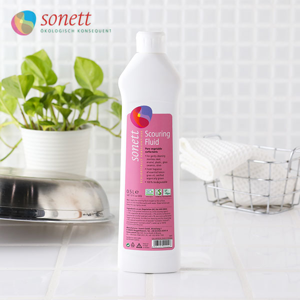 【最大3,000円OFFクーポン】ソネット SONETT ナチュラル スカーリングリキッド 500ml (SNN4000) | 液体 液体クレンザー 水回り 汚れ サビ 錆び ビーガン ヴィーガン ステンレス シンク セラミック 水あか 洗剤 洗浄剤 芳香 【予約販売：5月下旬発送】