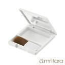 アムリターラ amritara ハイビスカスチーク 専用コンパクトケース ブラシ付き │ コンパクト ブラシ パウダーチーク ケース 専用ケース メイクアップ オーガニックコスメ オーガニック パウダリー