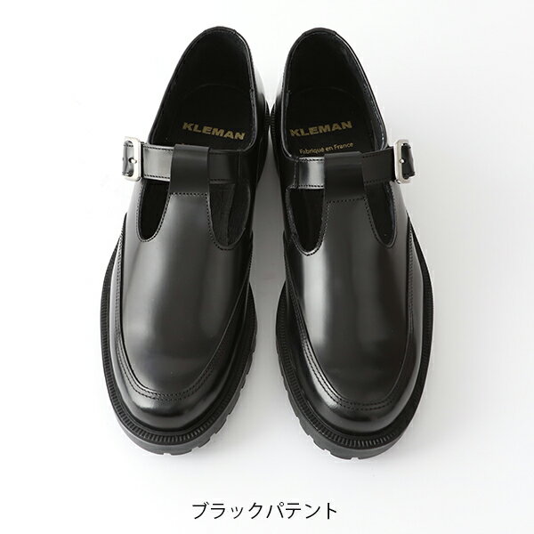 クレマンKLEMANT字ストラップDAISY/ブラックブラックパテントレザーシューズ/靴牛革革靴ワークシューズフランスレディース【交換対応】