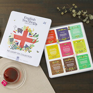 English Tea Shop（イングリッシュティーショップ） UNION JACK GIFT TIN | フレーバー ギフト 有機栽培 紅茶 オーガニック ハーブティー 有機JAS フレーバーティー ハーバルティー ユニオンジャック プレゼント 紅茶