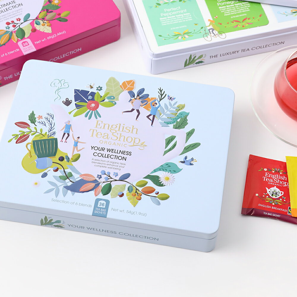 English Tea Shop （イングリッシュティーショップ） Gift Tin 選べる2種 | フレーバー ギフト イングリッシュティーショップ 有機栽培 紅茶 有機JAS ティー プレゼント ギフト 個別包装 個包装 フェアトレード ブラックティー