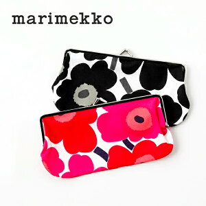 【正規品】マリメッコ marimekko がま口ポーチ (横長) SILMALASI KUKKARO ウニッコ UNIKKO マンシッカ MANSIKKA スリム コスメポーチ メイクポーチ ペンケース 小物入れ 北欧 ギフト