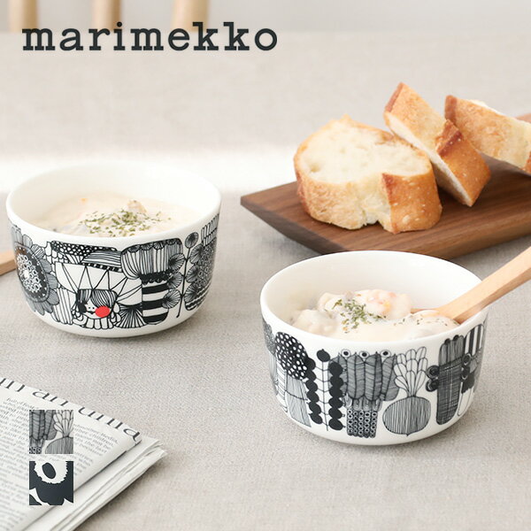 マリメッコ 【5/25限定！抽選で最大100%ポイントバック】【正規品】marimekko マリメッコ BOWL 250ml ボウル／Siirtolapuutarha シイルトラプータルハ Unikko ウニッコ ブラック スープ サラダ アイスクリーム 皿 小皿 アクセサリートレー おしゃれ