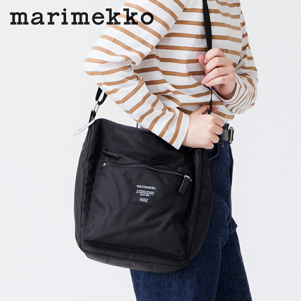 【6/5限定！抽選で最大100%ポイントバック】【正規品】マリメッコ marimekko PAL (パル) ショルダーバッグ ROADIE（ローディ）ブラック バッグ 旅行 トラベル 定番 ユニセックス ギフト