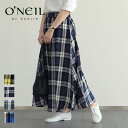 【最大3,000円OFFクーポン】【2024春夏】オニール オブ ダブリン #805 TARTAN GATHER FLARED SKIRT タータンチェック柄 フレアスカート..