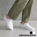 【5/10限定！抽選で最大100%ポイントバック】SWAANARLBERG スワンアルバーグ レザーレースアップシューズ 【サンテラボ別注カラー】｜本革 レザーシューズ レディース 日本製 素足 はだし コルクシューズ コラボ ブラック ホワイト 革靴 靴 オケージョン